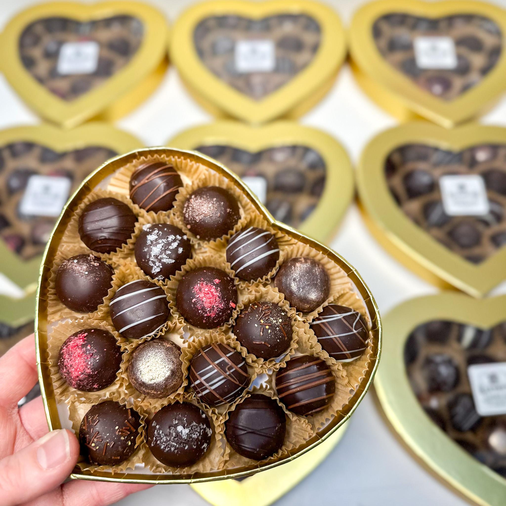 Small Heart Truffle Box