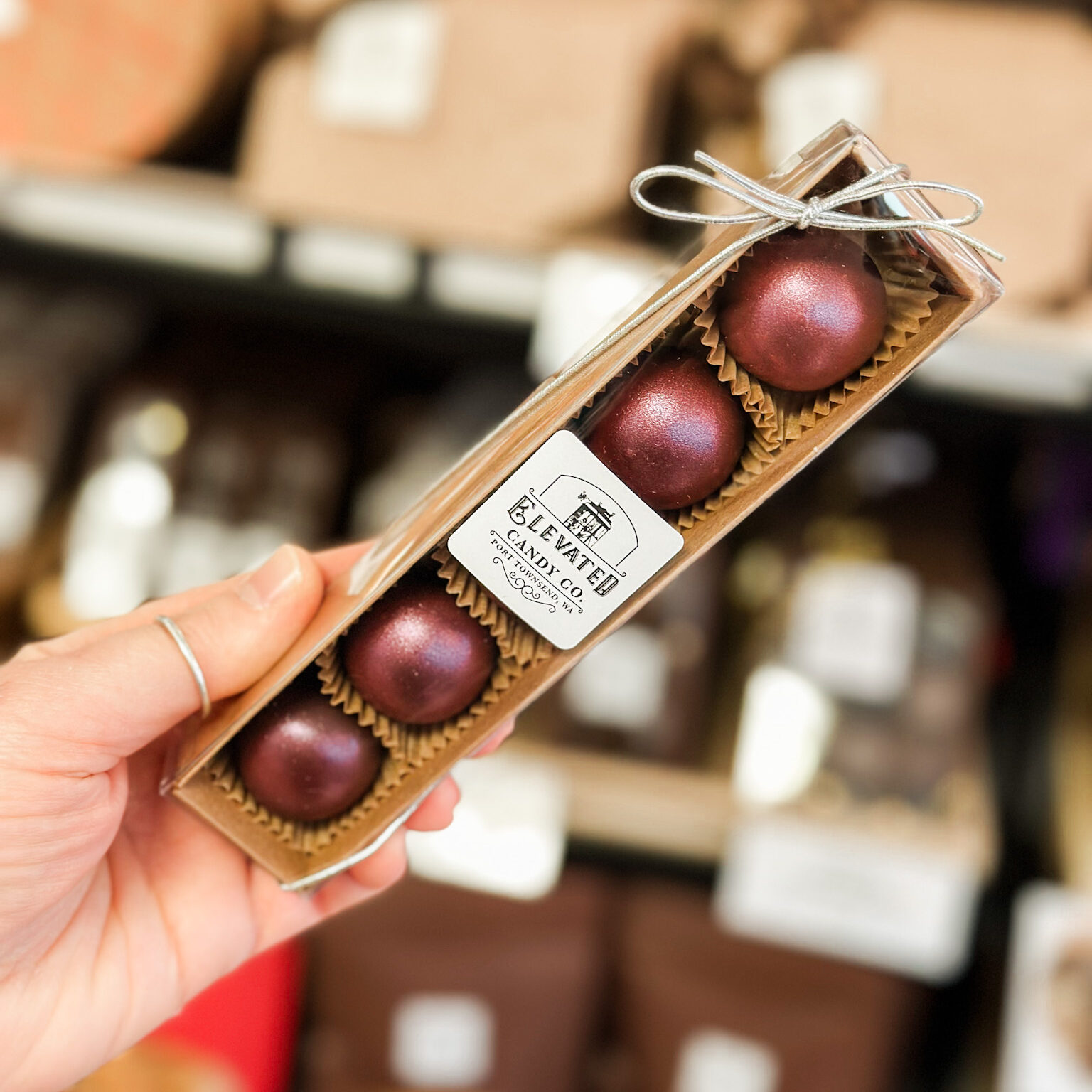 Raspberry Brandy Wine Truffles